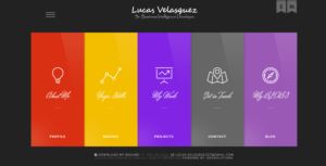 Website created for Lucas Velasquez